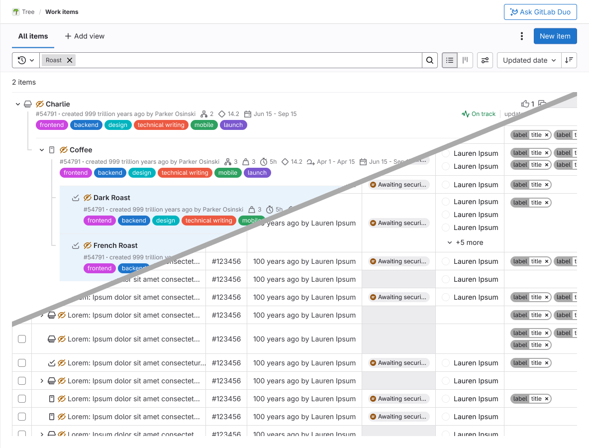 Product Planning preview
