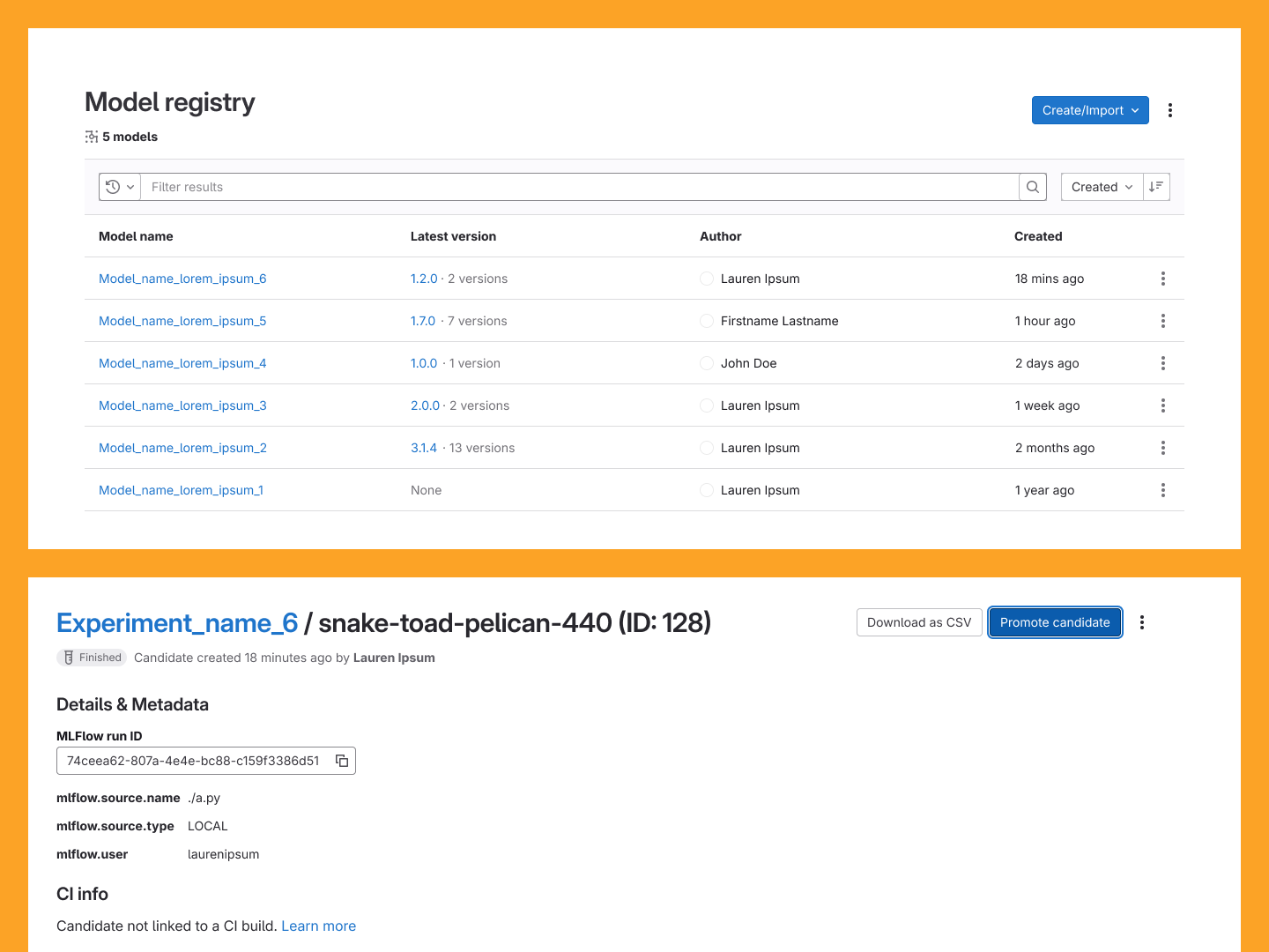 MLOps Dashboard